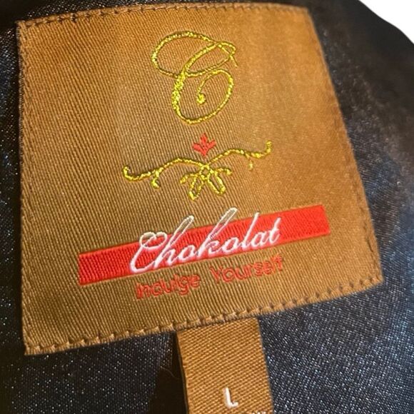 Chokolat White & Black Faux Fur Women’s Warm Winter Go Out Jacket size Large - Picture 9 of 12